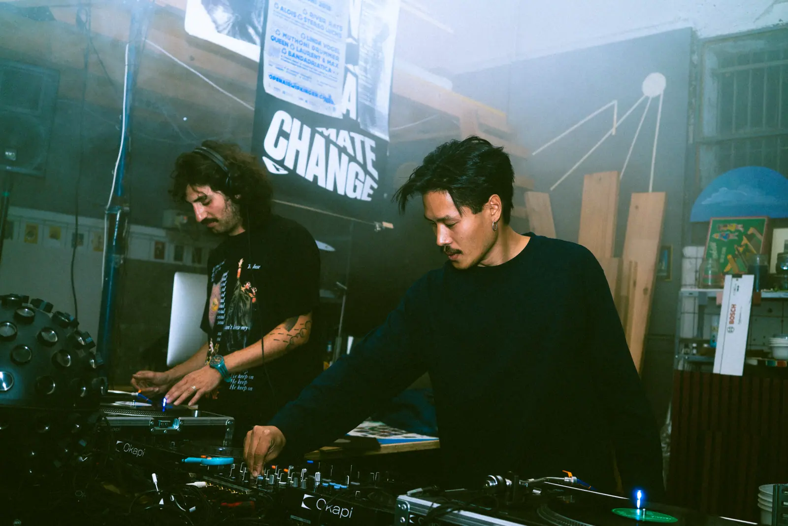 Event photography Zürich — DJs performing in the booth
